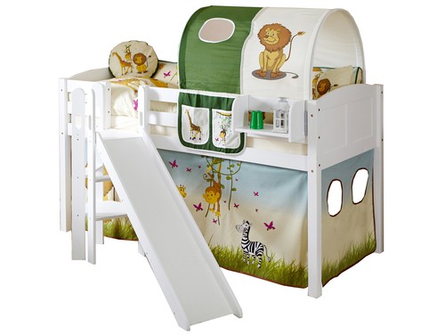 Hochbett mit rutsche - hochbett,