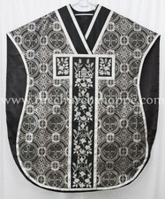 Schwarz Silber Chasuble.st