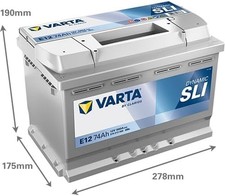 Starterbatterie 12V,  74 AH, 680A EN