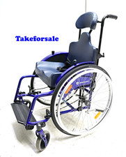 Berollka Findus Kinderrollstuhl bis 100 kg SB 37 cm Fußbrett Kopfstütze TFS464