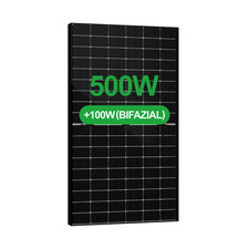 SAKETE Solarpanel 500W Bifazial +100W Solarmodul Doppelglas für Balkonkraftwerk