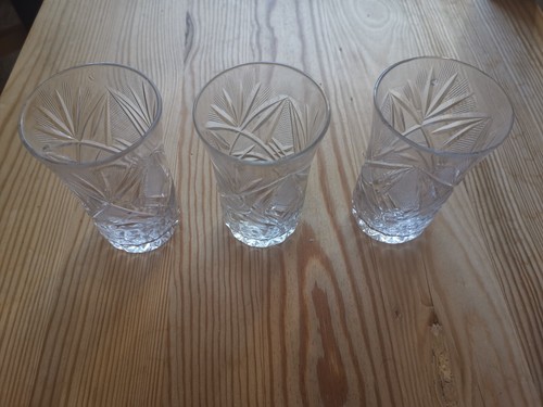 3er set vintage kristall - vintage,