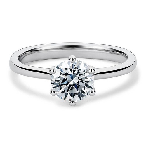 Damen karat rund - rund, diamant