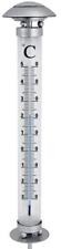 Gartenthermometer XXL LED beleuchtet Garten Außenthermometer Solar Thermometer