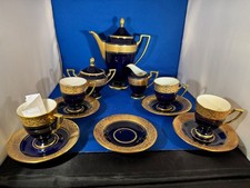 Mokkaservice Cobaltblau mit