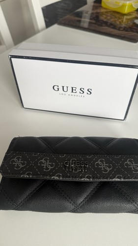 Guess geldbörse schwarz - guess,