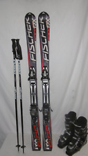 FISCHER " RX FIRE " TOP SKI ALLROUND CARVER 140 CM + SKISCHUHE GR: 40 IM SET