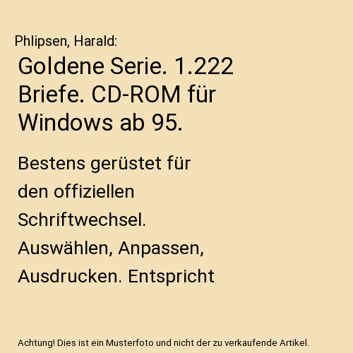 Goldene serie 222 briefe - serie.,