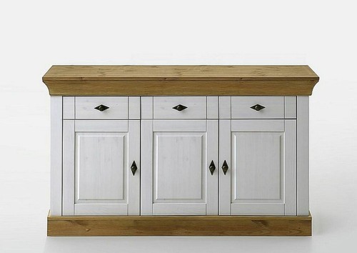 Massivholz sideboard 2farbig - sideboard,