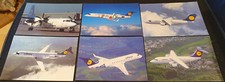 6 x  Postkarten Lufthansa