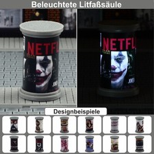 Beleuchtete litfaßsäule spur - beleuchtete,