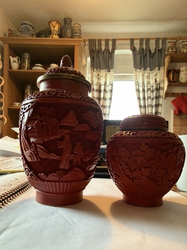 Deckelvasen vase china - 2,