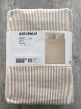 IKEA beige Bettwäsche Bergpalm 200x200cm 2x Kissenbezüge 60X70cm, 100% Baumwolle