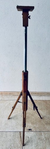 Altes holzstativ mit auszug - auszug, &