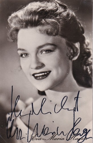 Autogramm eva maria hagen - autogramm,