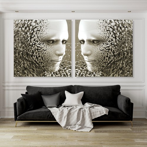 Looks abstrakt leinwand - abstrakt,