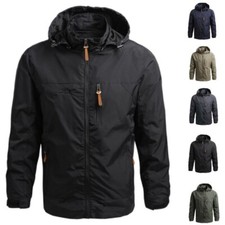 Herren Windjacke Windbreaker Regenjacke Wasserdicht Atmungsaktiv Softshell Jacke