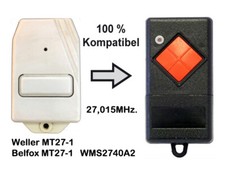 Handsender Ersatz 27,015 MHz. Weller Belfox MT27-1 WMS2740A2 Fernsteuerung
