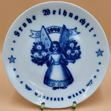 Rosenthal: Weihnachtsteller 1940 Wanderer Werke Chemnitz