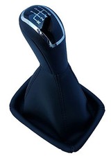 Passt für Mercedes C-Klasse W203 S203 6Gang SCHALTKNAUF + SCHALTSACK Schwarz /T3