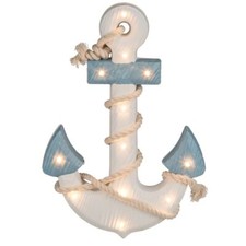 Holzanker mit 12 LED Holz