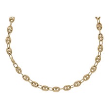 Bohnen Kette 46 cm Länge 585 14 Karat Gold Schmuck Collier H01.6629