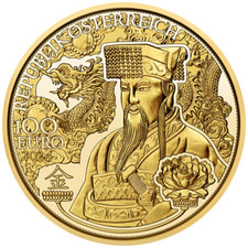 Goldmünze Das Gold Chinas Magie des Goldes (6.) 2024 - Österreich - 1/2 Oz PP