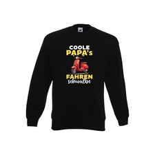 Coole Papas fahren Schwalbe | DDR Mofa | Moped Sweatshirt Schwarz