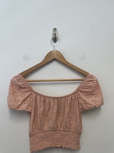 Hollister broderie crop top - hollister,