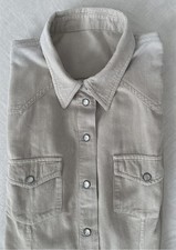 Damen Cord Blusblazer Kord Bluse Hemd Gr.40in gutem Zustand 100% Baumwolle Beige