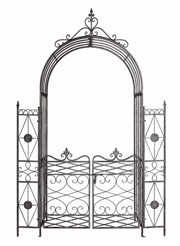 Rosenbogen metall gartentor - rosenbogen,