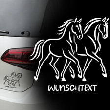 Auto Aufkleber | Pferde Paar |