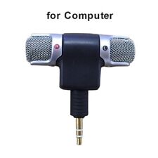 Mini 3,5mm Klinkenmikrofon Stereo Mikrofon für Aufnahme Smartphone
