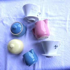 Melitta Minden Geschirr, Dosen, Kanne, Filter 101, 8-teilig , 50/60er Jahre