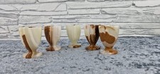 5 Eierbecher aus Onyx Marmor