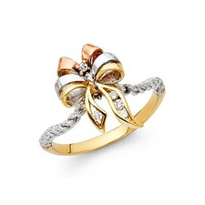 Bandring Gold 14 Karat Tri