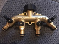 Messing Vierfachverteiler 4