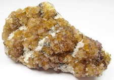 FLUORIT mit DOLOMIT Globenstein Pöhla Erzgebirge Sachsen 7,4x 4,9CM  !!!