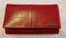 Damen LEDER PORTEMMONAIE , Geldbörse, RFID Secured, von BELLUGIO, ROT, NEU