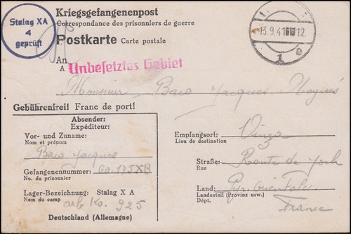 Kriegsgefangenenpost stalag - kriegsgefangenenpost,
