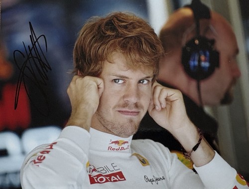 Sebastian vettel signiert - sebastian,