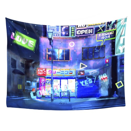 Neo gaming city wandteppich - neo,