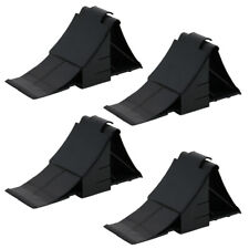 4x KFZ Unterlegkeile Bremskeil Hemmschuhe inkl. Halter PKW Anhänger Wohnwagen