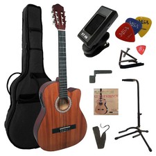 4/4 Mahagoni Gitarre mit EQ
