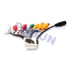 20-pol Autoradio Radio Cinch-stecker Kabel Aux IN Adapter Kabel MIC Video Audio