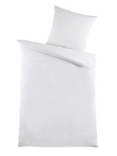 Hotelbettwäsche 135x200 Weiß Baumwolle Hotelqualität Reißverschluß Cotton Dhl