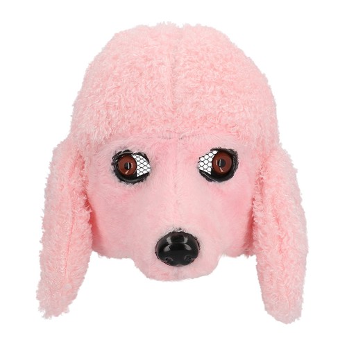 Hund rosa pudel maske - hund,