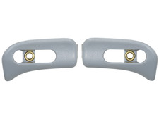 Kappen für Sonnenblende Mercedes R129 & A124 Cabrio Oriongrau Links + Rechts