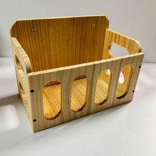 Kaninchen Holz Heuraufe