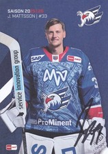 Autogrammkarte johan mattsson - autogrammkarte,